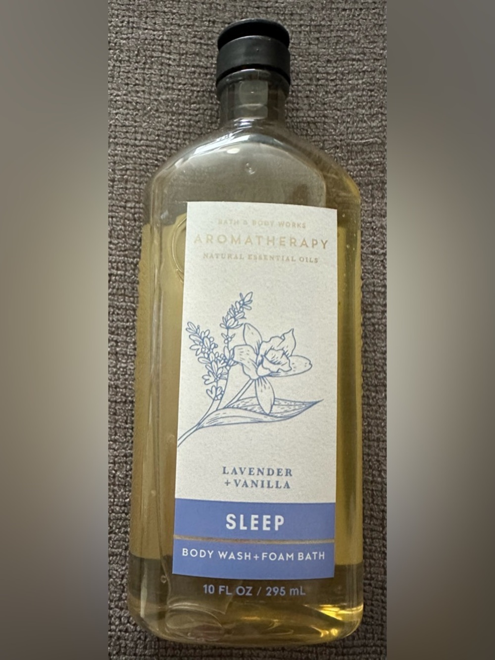 Bath & Body Works aromatherapy lavender+vanilla sleep bodywash foam bath 10fl oz